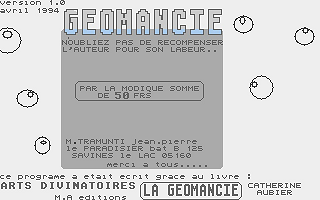 Géomancie — screenshot 1
